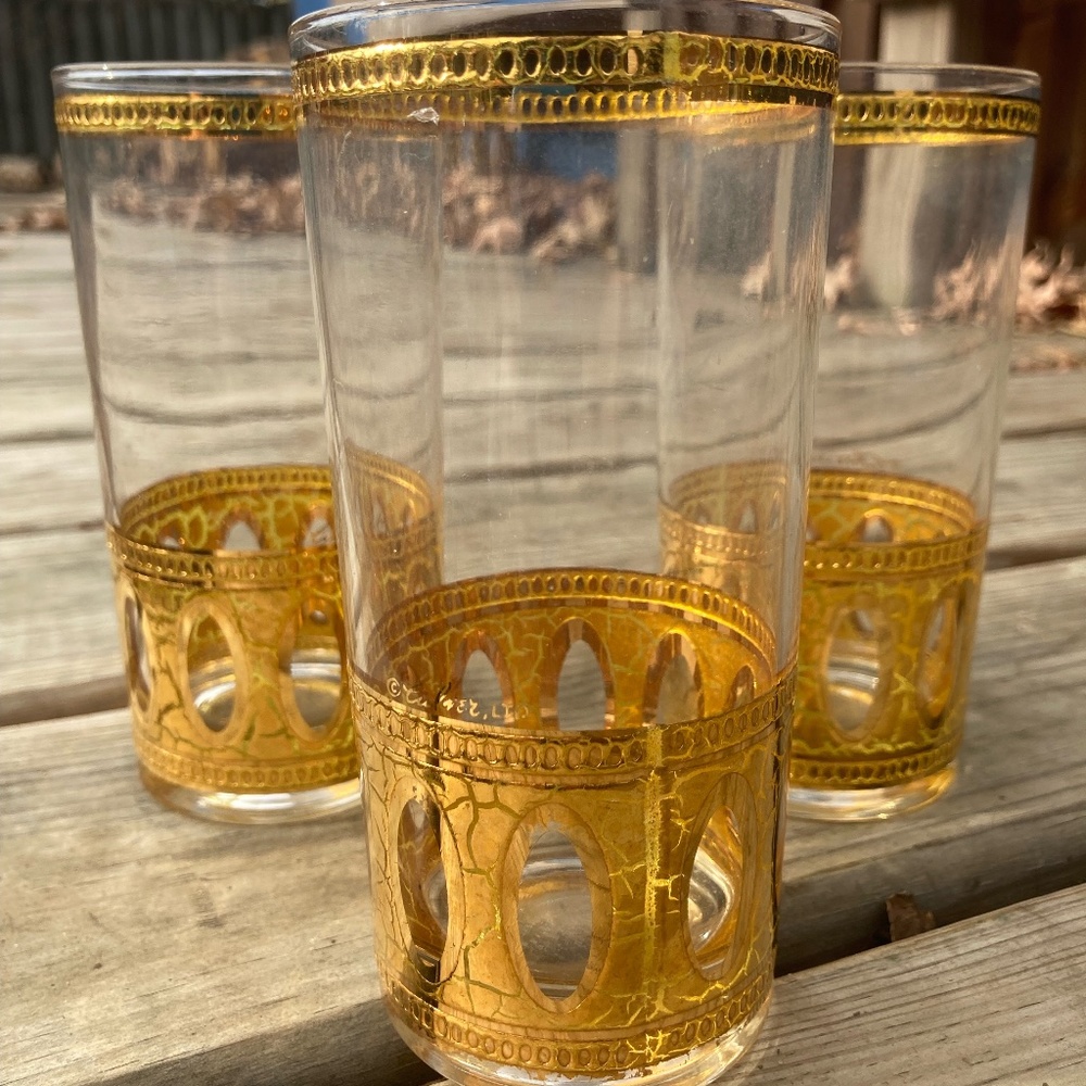 MCM Culver Antigua highball glasses - set of 3